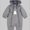 Sterntaler Elia Baby Snowsuit - Quilted Winter Overall rauchgrau Babymode Sterntaleru00AE