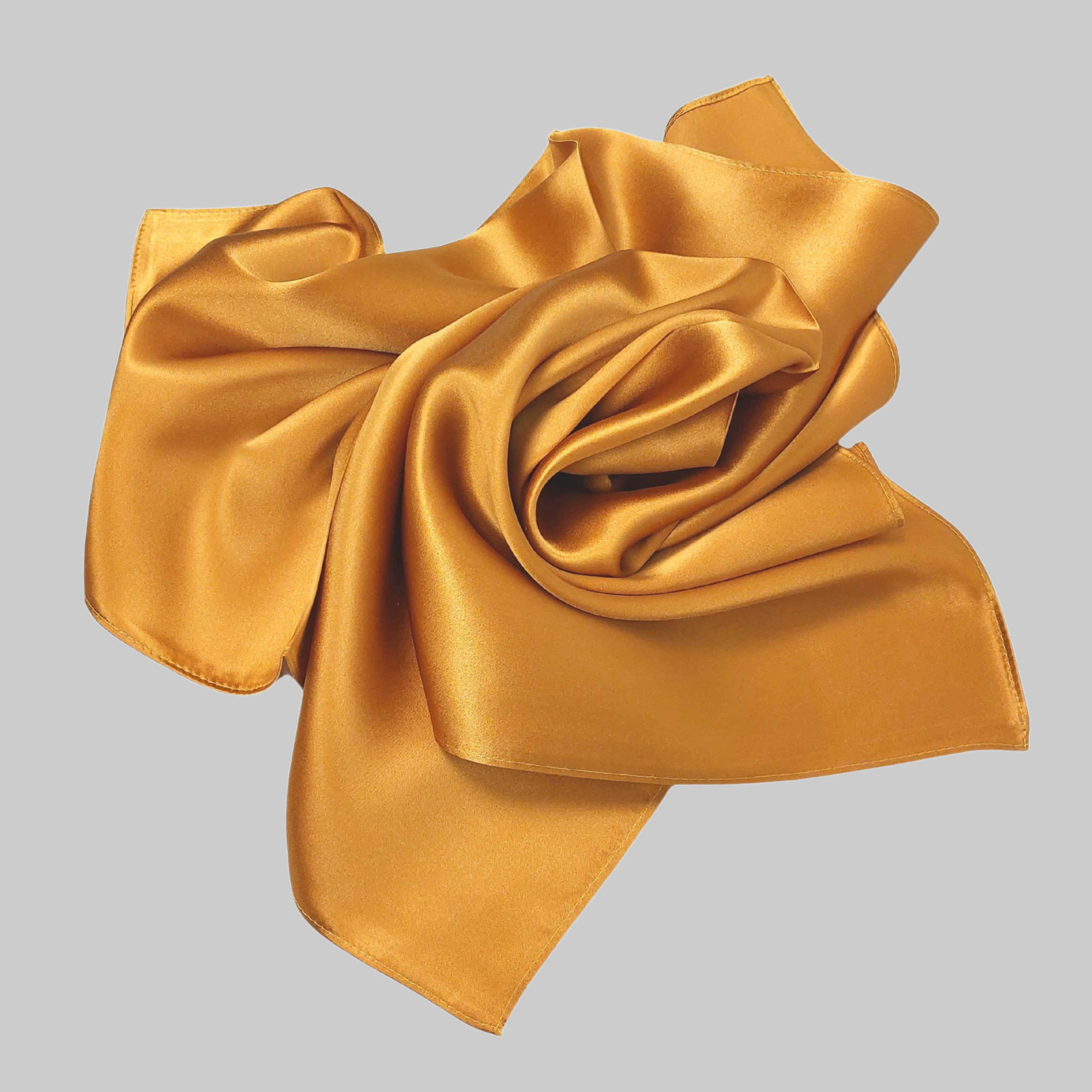 Mädchenmode TINITEX TINITEX Seidentuch Nickituch Halstuch Seide Satin bernstein