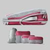 Mädchenmode TRAVEL DUDE TRAVEL DUDE Kofferorganizer aus recycelten Plastikflaschen (ultraleichte Packwürfel, 4-tlg., Mit Packtaschen in verschiedenen Größen und einem Wäschebeutel), mit Kompression und einem Nassfach Weinrot