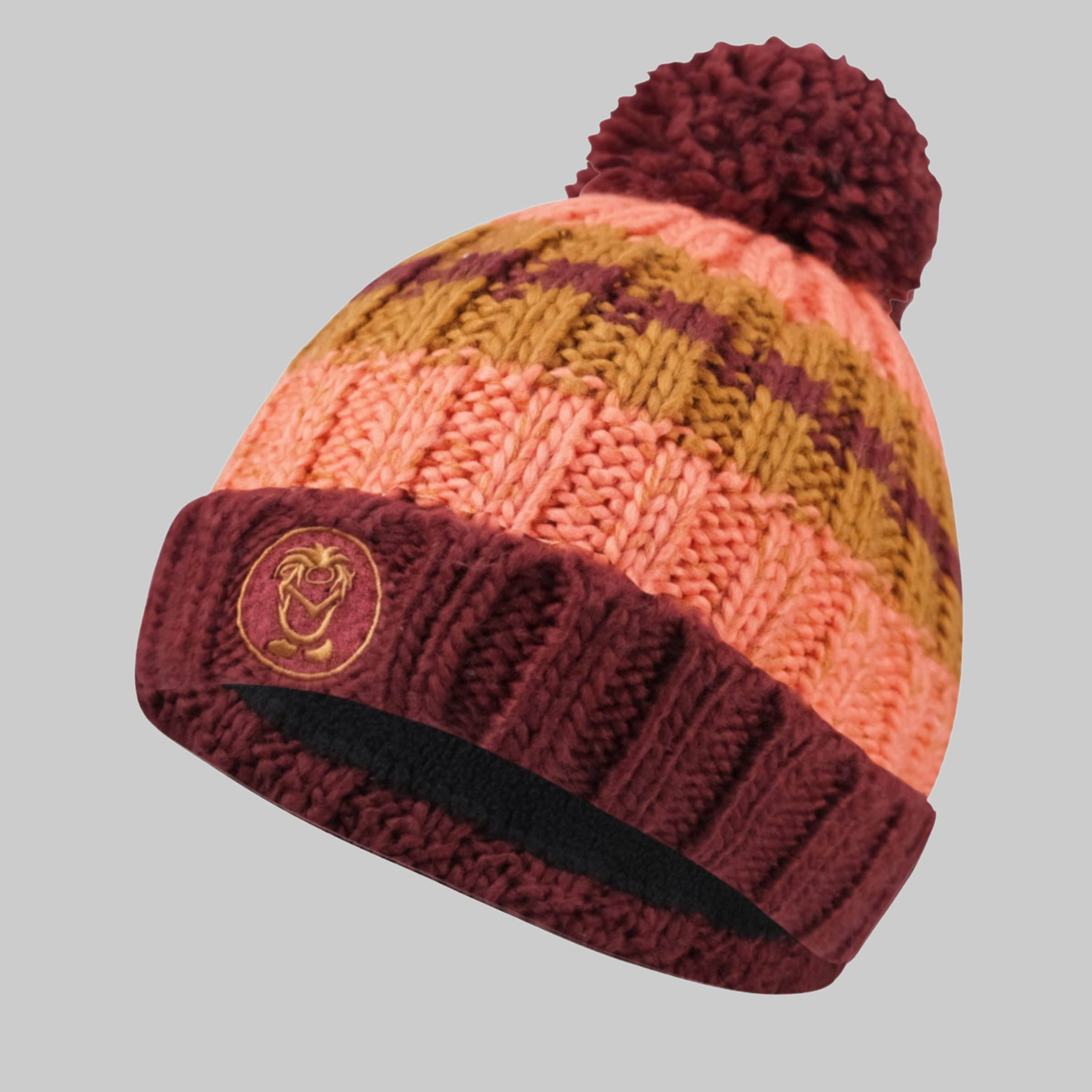 TROLLKIDS Mädchenmode TROLLKIDS Bommelmütze Troll - Reversible Kids Beanie Burgunderr