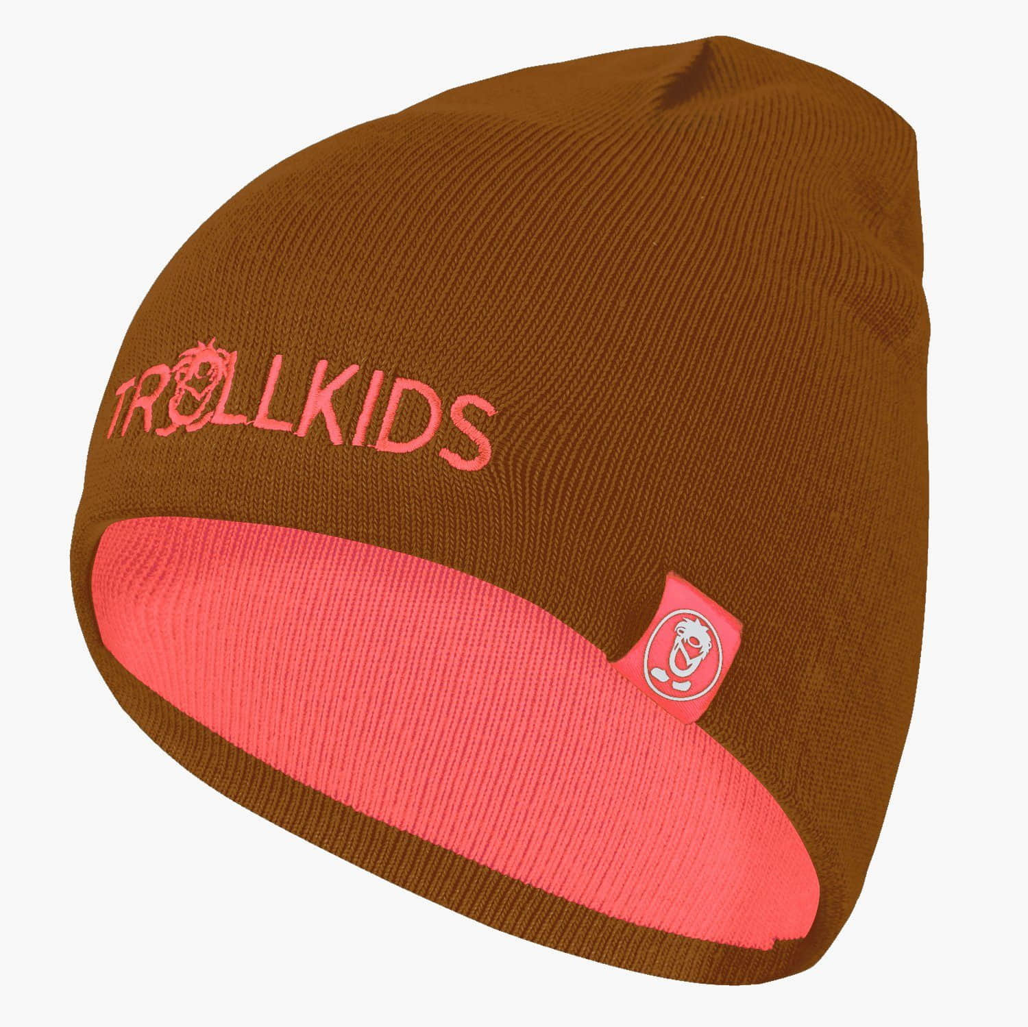 TROLLKIDS Mädchenmode TROLLKIDS Bommelmütze Troll - Reversible Kids Beanie Karamell-B