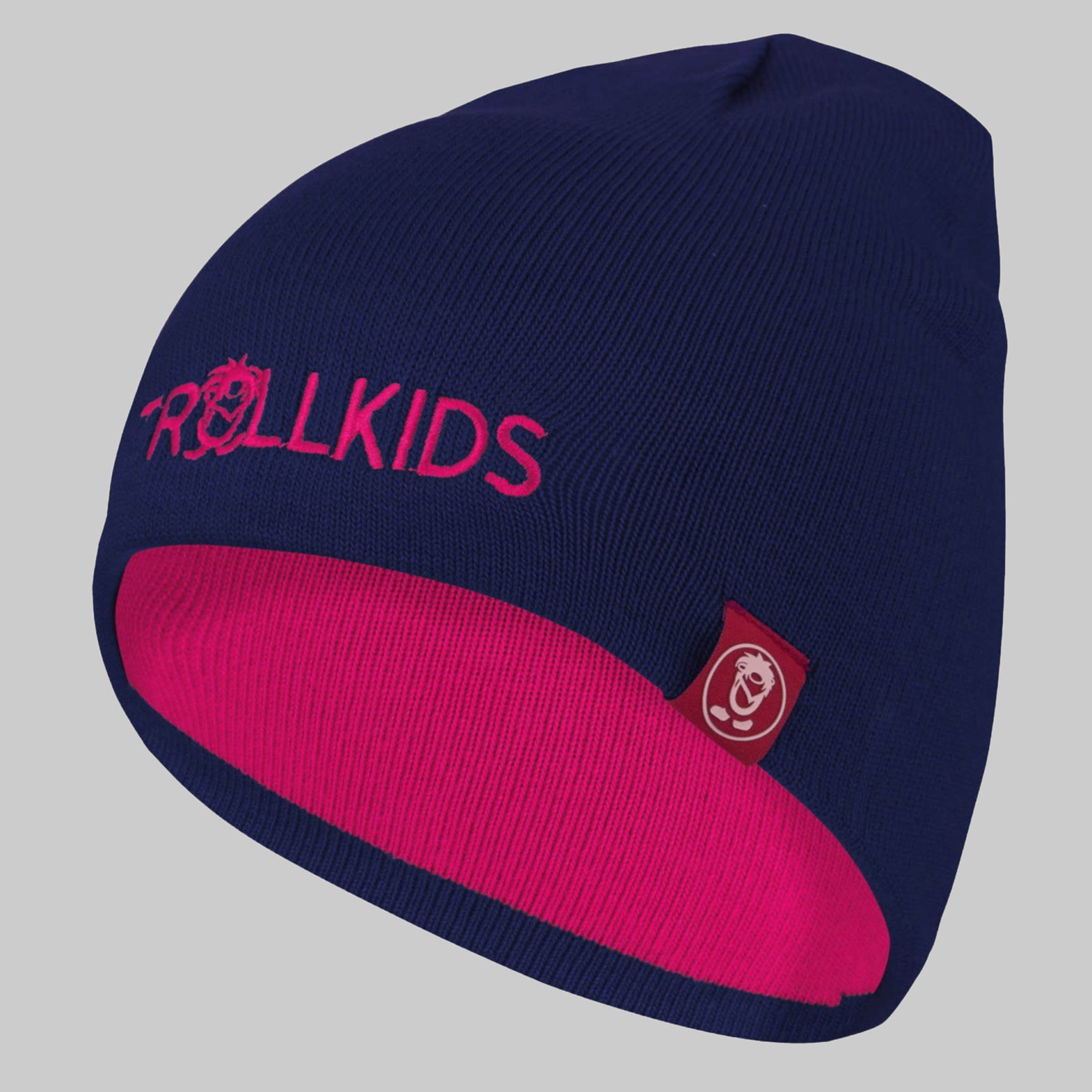 TROLLKIDS Bommelmütze Troll - Reversible Kids Beanie Marineblau TROLLKIDS Mädchenmode