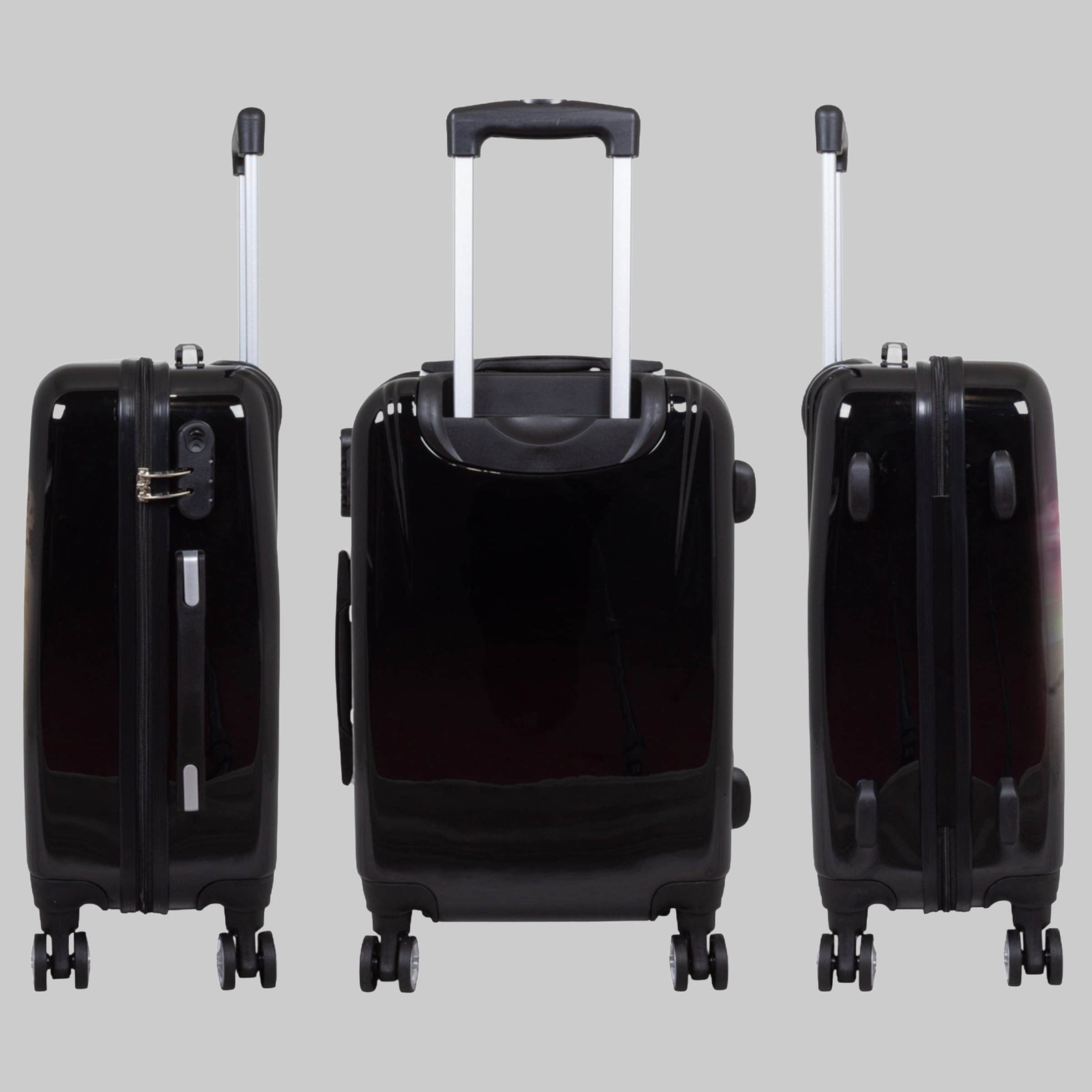 Koffer & Reisegepäck Trendyshop365 Trendyshop365 Hartschalen-Trolley 'Löwe' - Polycarbonate Suitcase with Lion Design