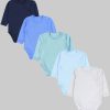 TupTam Babymode TupTam 5-Pack Baby Uni Long Sleeve Bodysuit with Prints/Solids Baby Junge