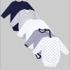 TupTam Babymode TupTam 5-Pack Baby Uni Long Sleeve Bodysuit with Prints/Solids Mehrfarbig