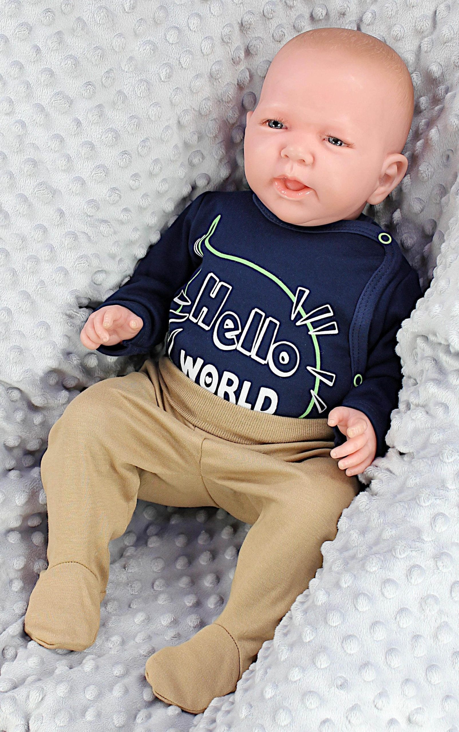 TupTam 5-Pack Baby Uni Long Sleeve Bodysuit with Prints/Solids Little Bro TupTam Babymode