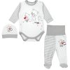 Babymode TupTam TupTam Baby Essentials Package - Uni Long Sleeve Bodysuit, Pants & Hat Set Streifenmu