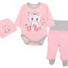 TupTam Baby Essentials Package - Uni Long Sleeve Bodysuit, Pants & Hat Set Katze Apri TupTam Babymode
