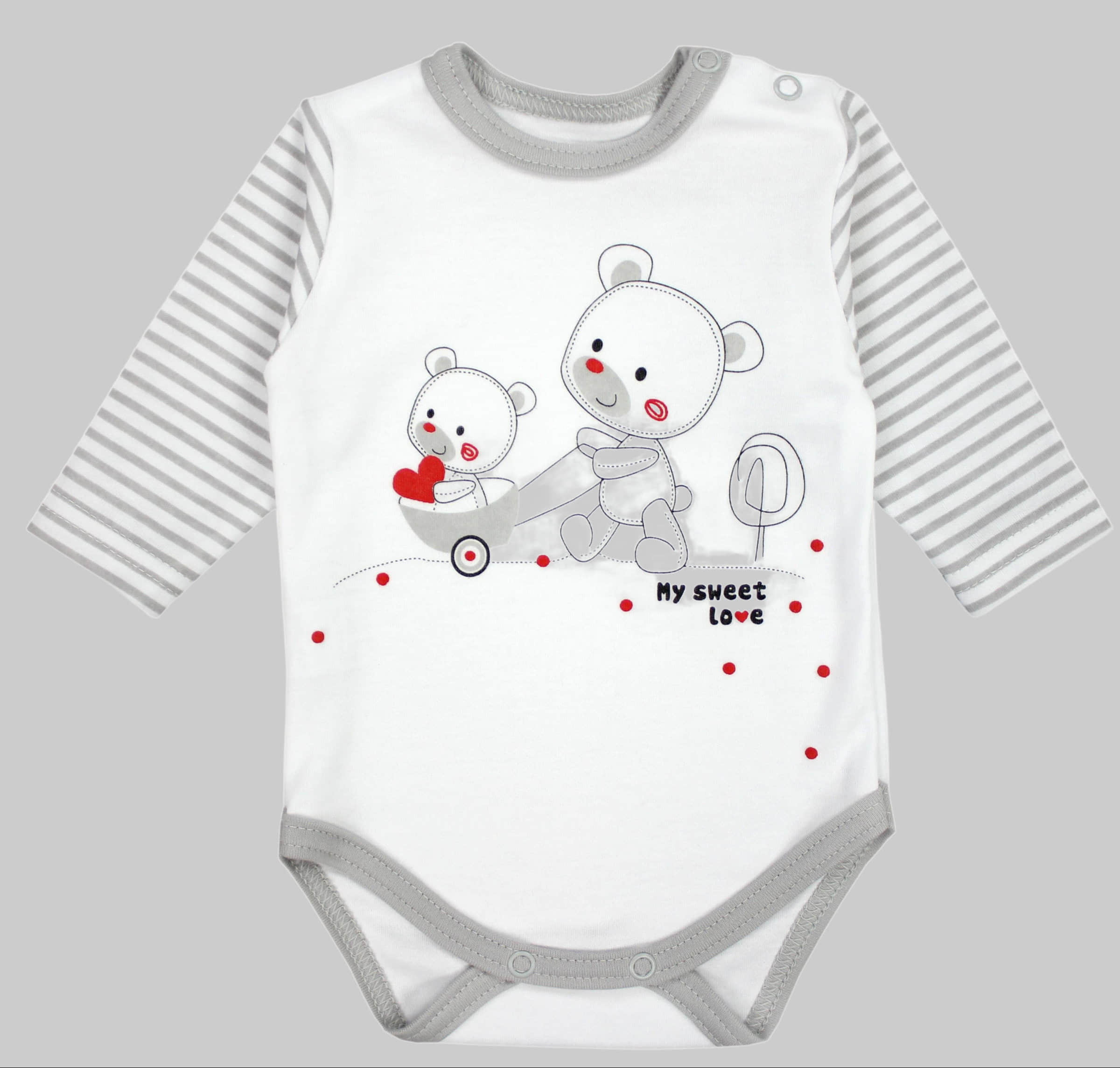 Babymode TupTam TupTam Baby Essentials Package - Uni Long Sleeve Bodysuit, Pants & Hat Set Streifenmu