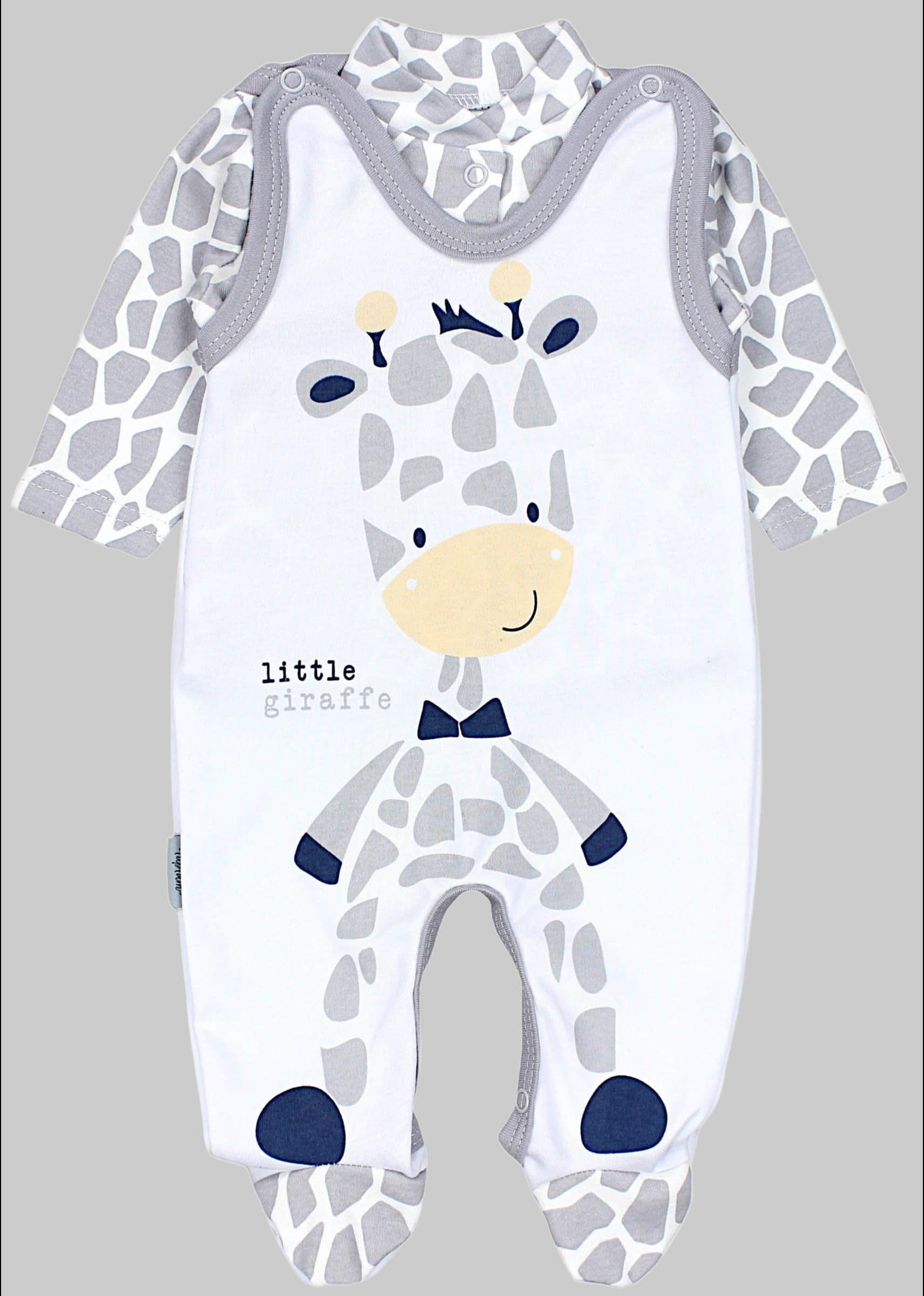 TupTam Babymode TupTam Baby Romper Set - Organic Cotton Animal Print & 'I Love Mum' - Girl & Boy Giraffe