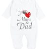 Babymode TupTam TupTam Baby Romper Set - Organic Cotton Animal Print & 'I Love Mum' - Girl & Boy I love Mum