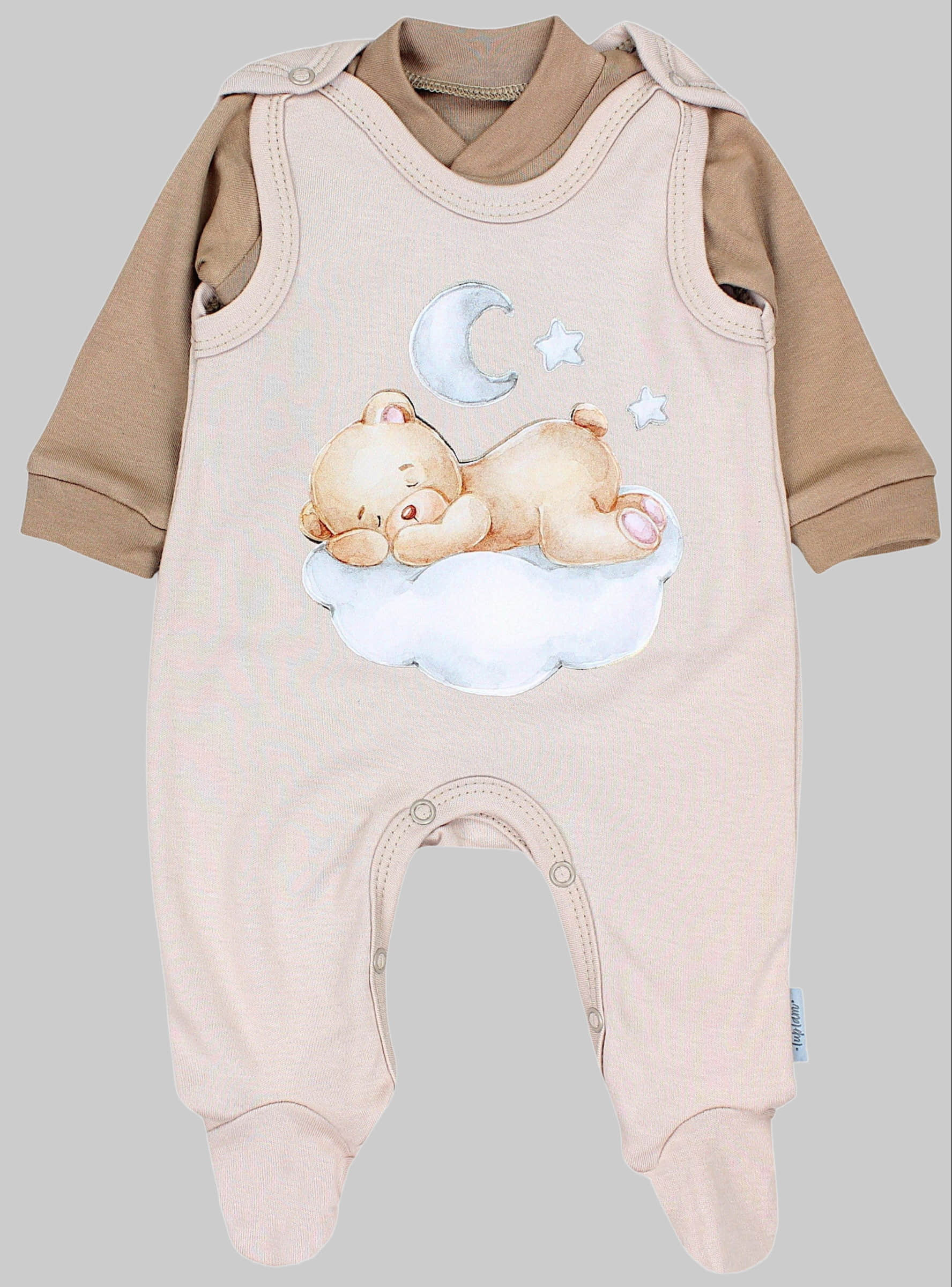 Babymode TupTam TupTam Baby Romper Set - Organic Cotton Animal Print & 'I Love Mum' - Girl & Boy Bärchen au