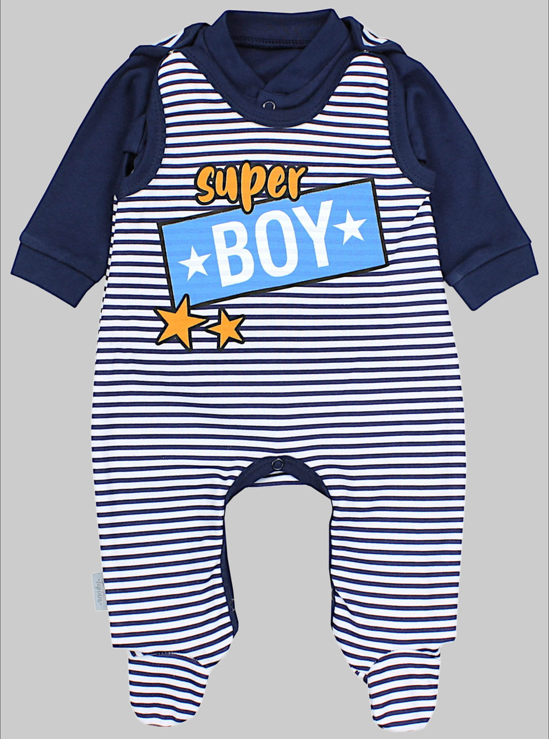 TupTam Baby Romper Set - Organic Cotton Animal Print & 'I Love Mum' - Girl & Boy Super Boy TupTam Babymode