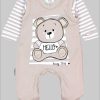 TupTam Baby Romper Set - Organic Cotton Animal Print & 'I Love Mum' - Girl & Boy Teddybär B Babymode TupTam