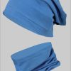 Mädchenmode TupTam TupTam Kinder Beanie Mütze Schal Set - Übergangszeit (2-tlg) Blau