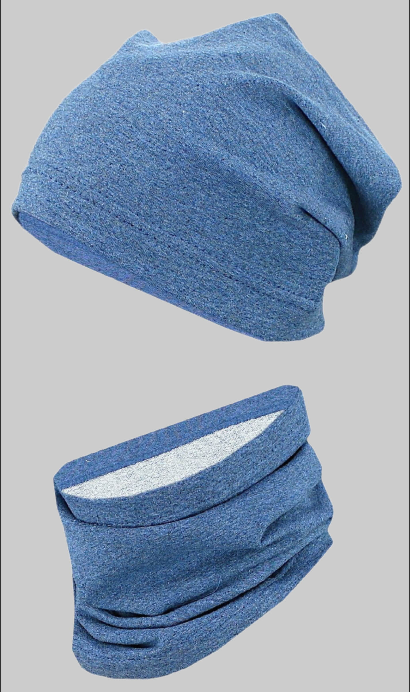 TupTam Kinder Beanie Mütze Schal Set - Übergangszeit (2-tlg) Dunkelblau Mädchenmode TupTam