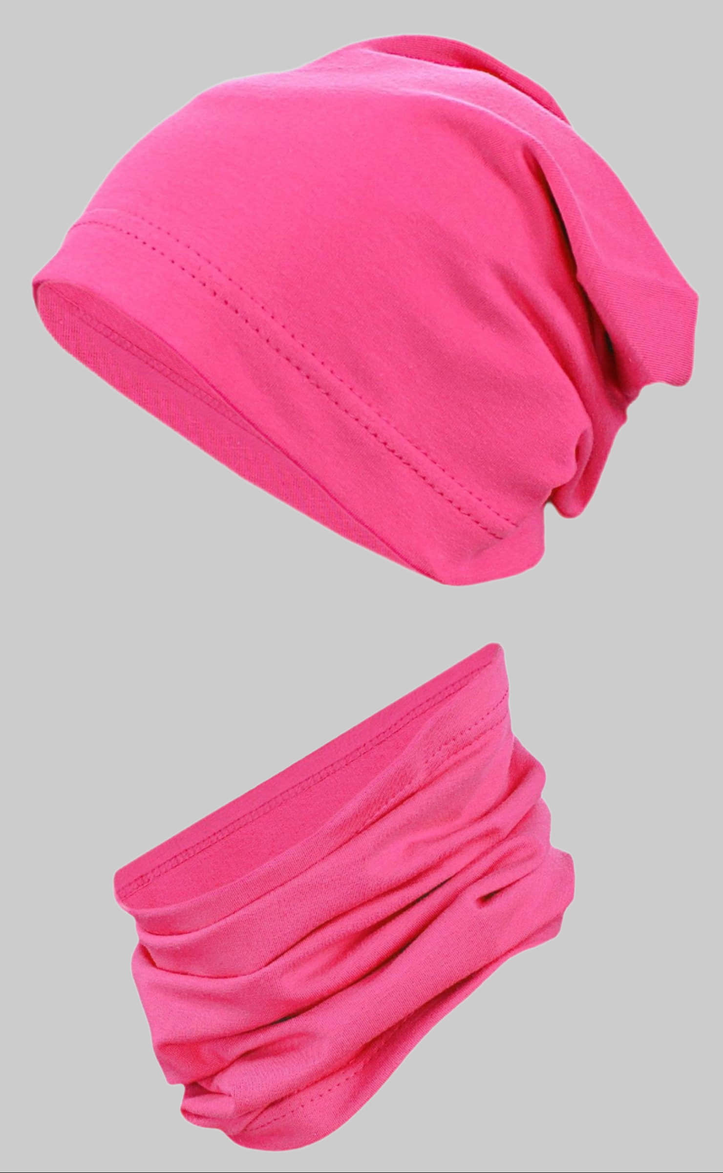 TupTam Mädchenmode TupTam Kinder Beanie Mütze Schal Set - Übergangszeit (2-tlg) Amarant