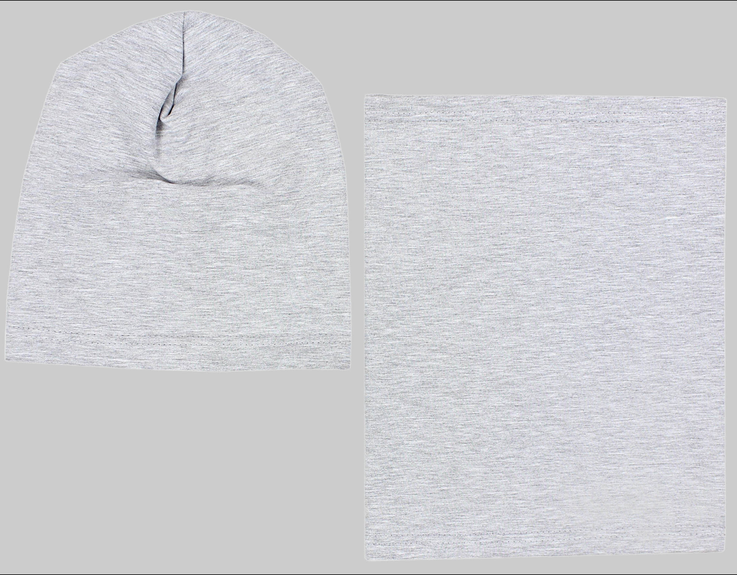 TupTam Kinder Beanie Mütze Schal Set - Übergangszeit (2-tlg) Grau Meliert TupTam Mädchenmode