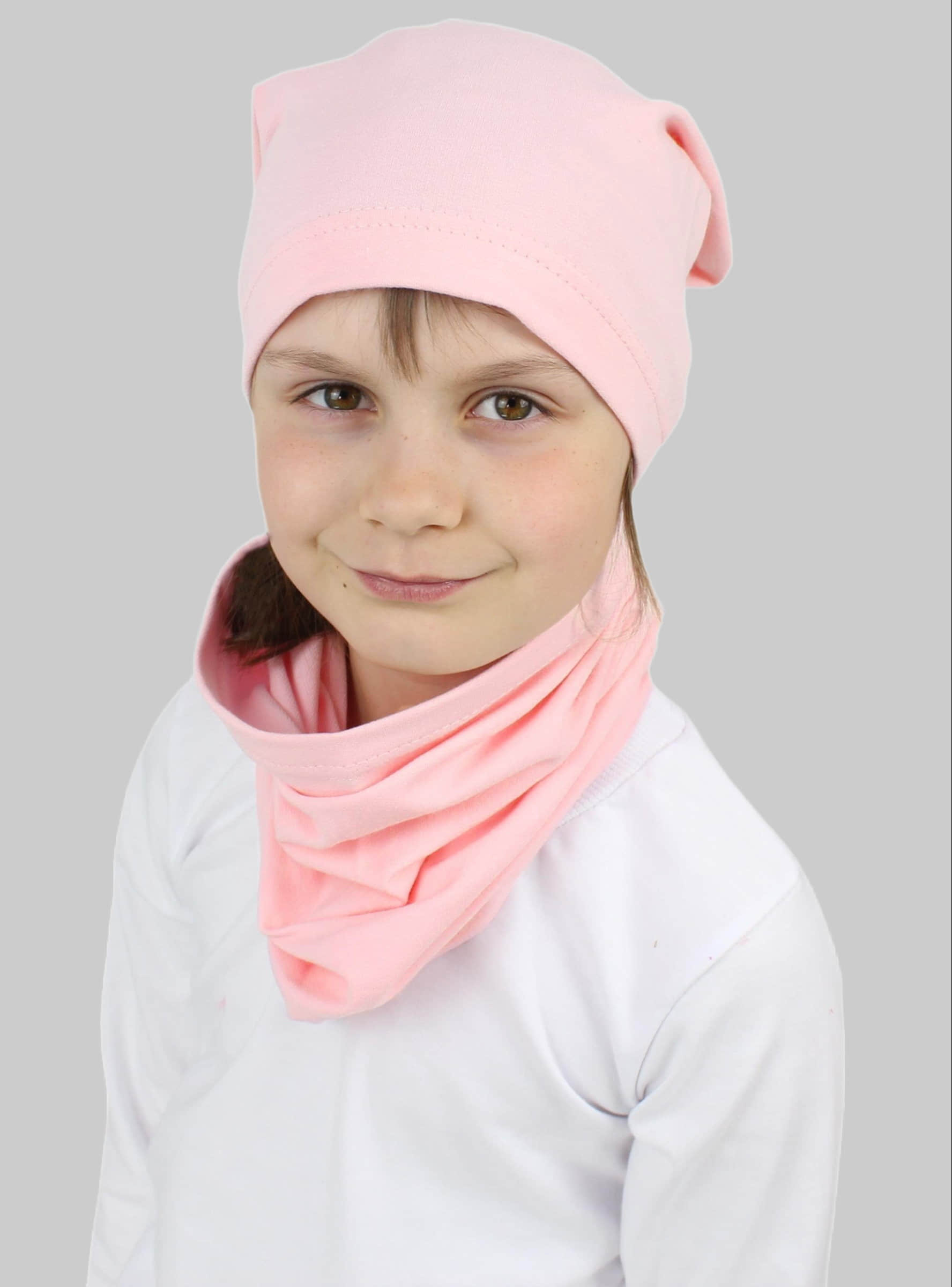 TupTam Kinder Beanie Mütze Schal Set - Übergangszeit (2-tlg) Rosa Mädchenmode TupTam