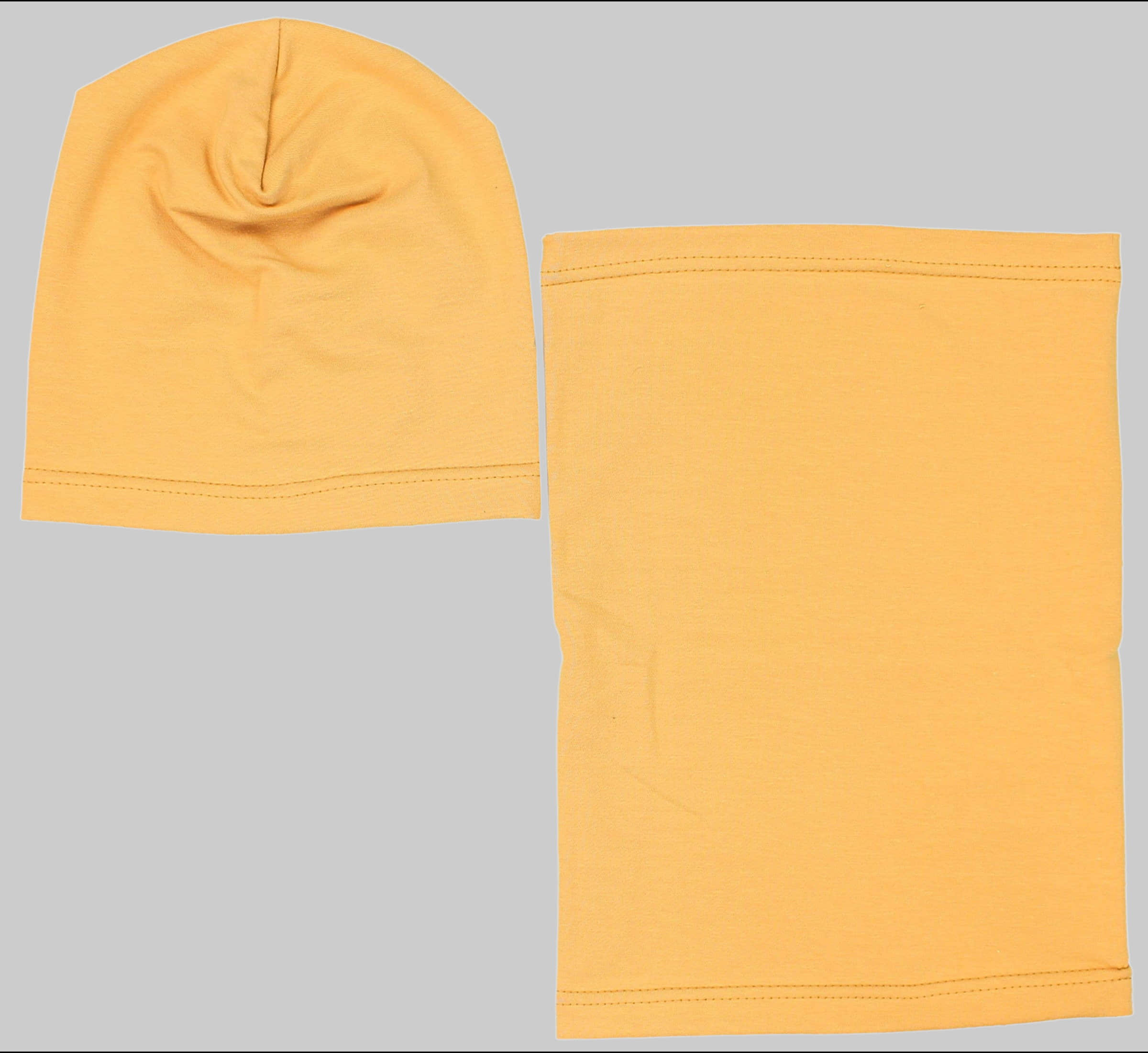 TupTam Kinder Beanie Mütze Schal Set - Übergangszeit (2-tlg) Senfgelb TupTam Mädchenmode