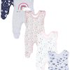 TupTam TupTam Strampler TupTam Baby Uni Strampler mit Aufdruck Spruch 5er Pack (5-tlg) Blumen Reg Babymode