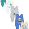 TupTam Strampler TupTam Baby Uni Strampler mit Aufdruck Spruch 5er Pack (5-tlg) Junge 4 Babymode TupTam