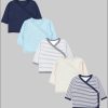 TupTam TupTam Wickelshirt TupTam Baby Jungen Langarm Wickelshirt Baumwolle 5er Set Streifen M Babymode