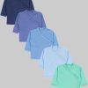TupTam Babymode TupTam Wickelshirt TupTam Baby Jungen Langarm Wickelshirt Baumwolle 5er Set Dunkelblau