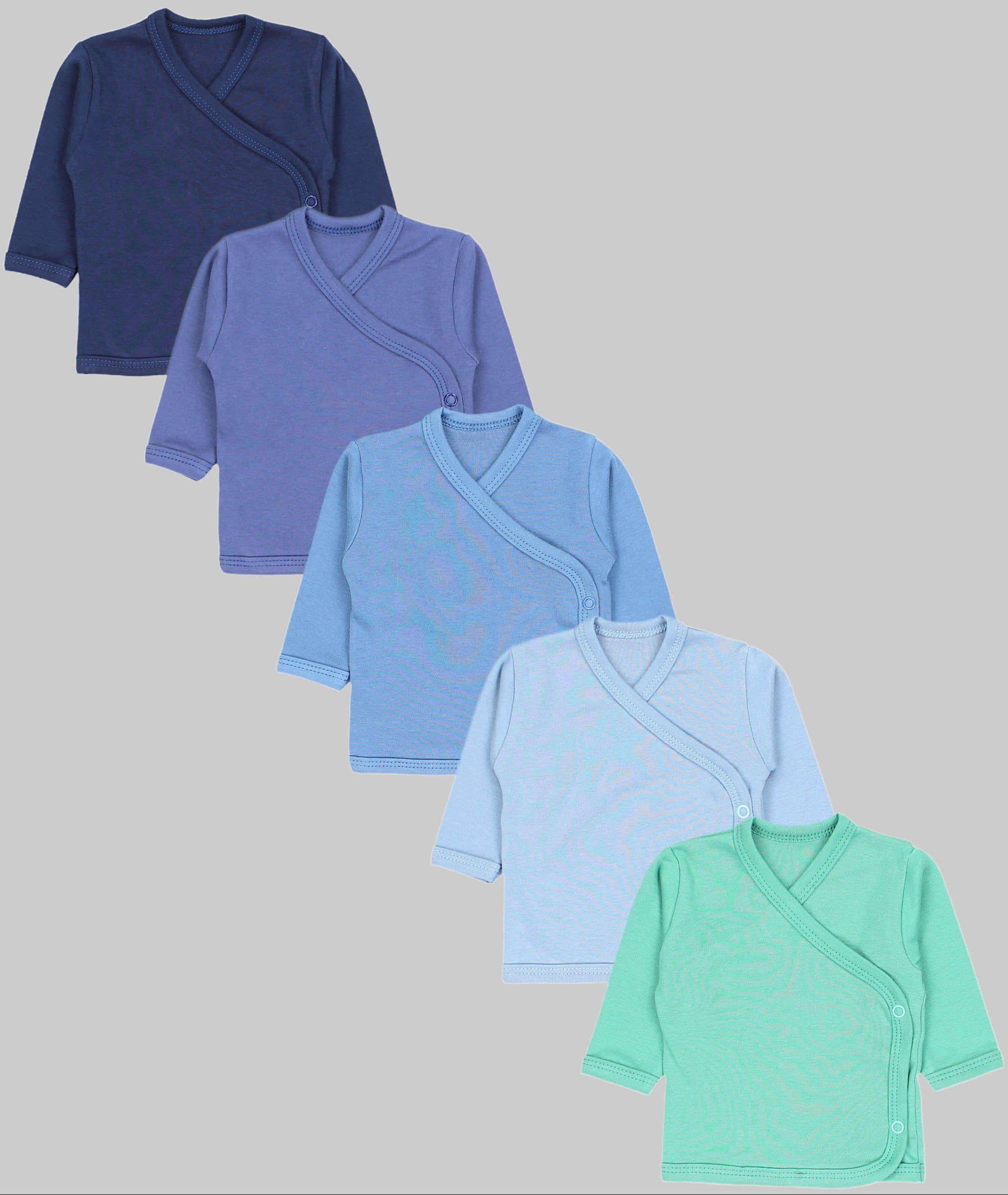 TupTam Babymode TupTam Wickelshirt TupTam Baby Jungen Langarm Wickelshirt Baumwolle 5er Set Dunkelblau