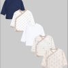 Babymode TupTam TupTam Wickelshirt TupTam Baby Jungen Langarm Wickelshirt Baumwolle 5er Set Fuchs Beig