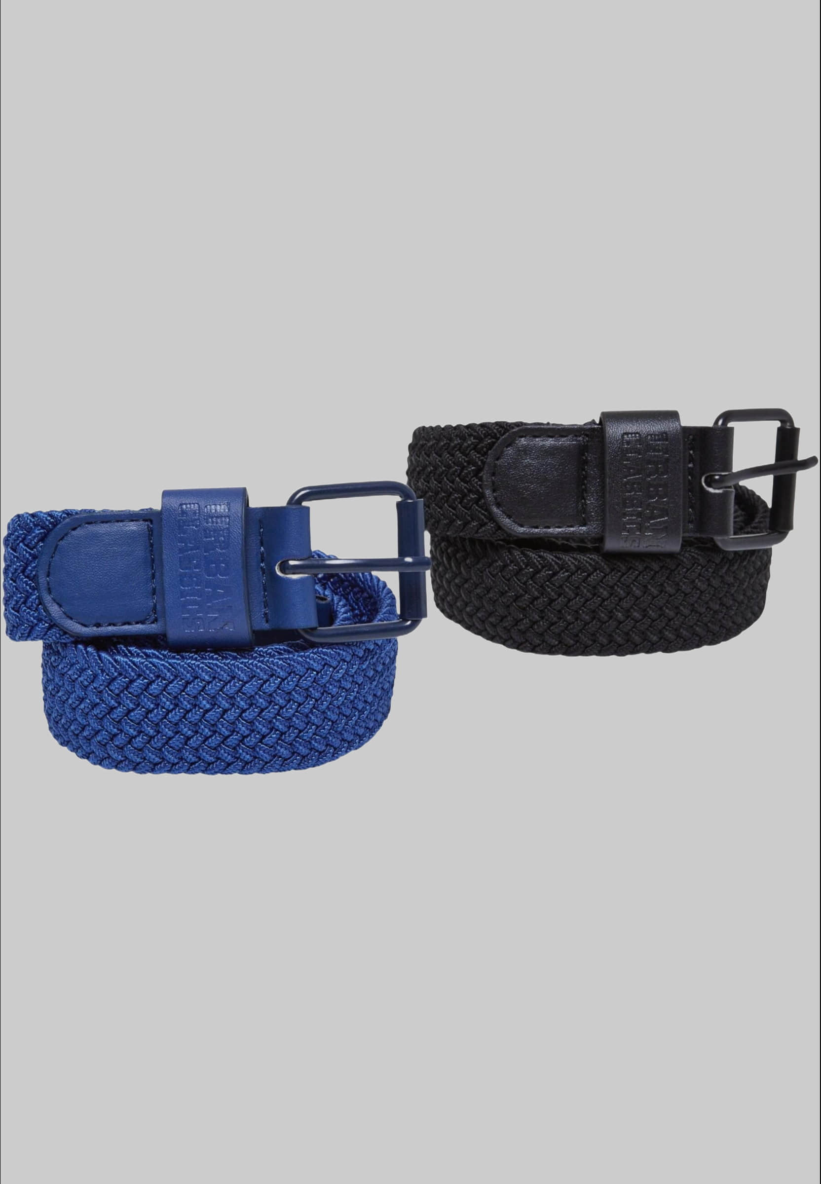 Urban Classics Kids' 2-Pack Elastic Belt Set - Uni Style black/spac Jungenmode URBAN CLASSICS