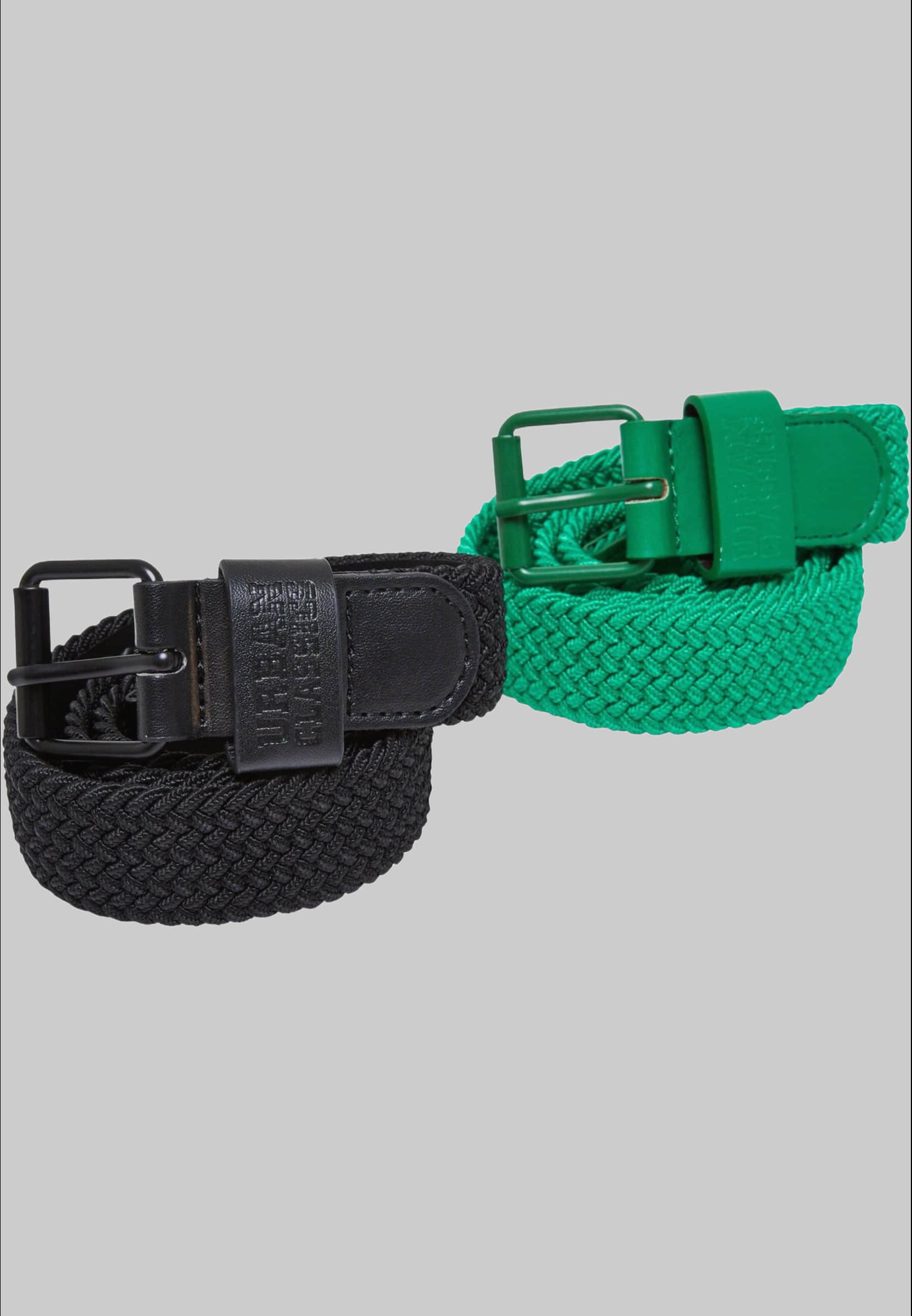 Urban Classics Kids' 2-Pack Elastic Belt Set - Uni Style black/bode URBAN CLASSICS Jungenmode