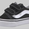 Vans Old Skool Kids' Sneakers with Hook & Loop Closure - Classic Style schwarz-we Mädchenmode Vans