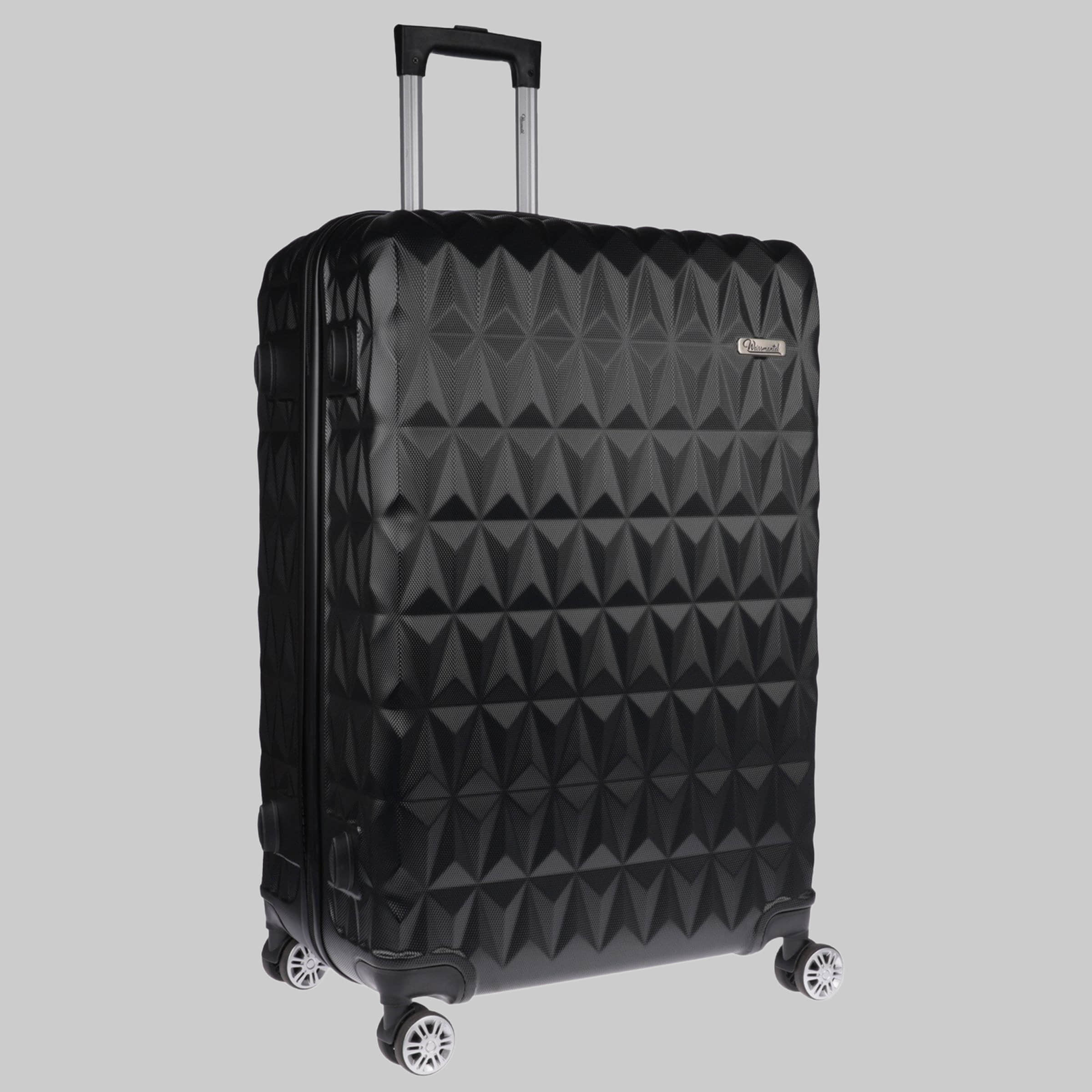 Weissmantel Koffer & Reisegepäck Weissmantel Kofferset 5er Koffern Set Hartschalenkoffer - Handgepäck, Mittelgroße & XL Reisekoffer schwarz