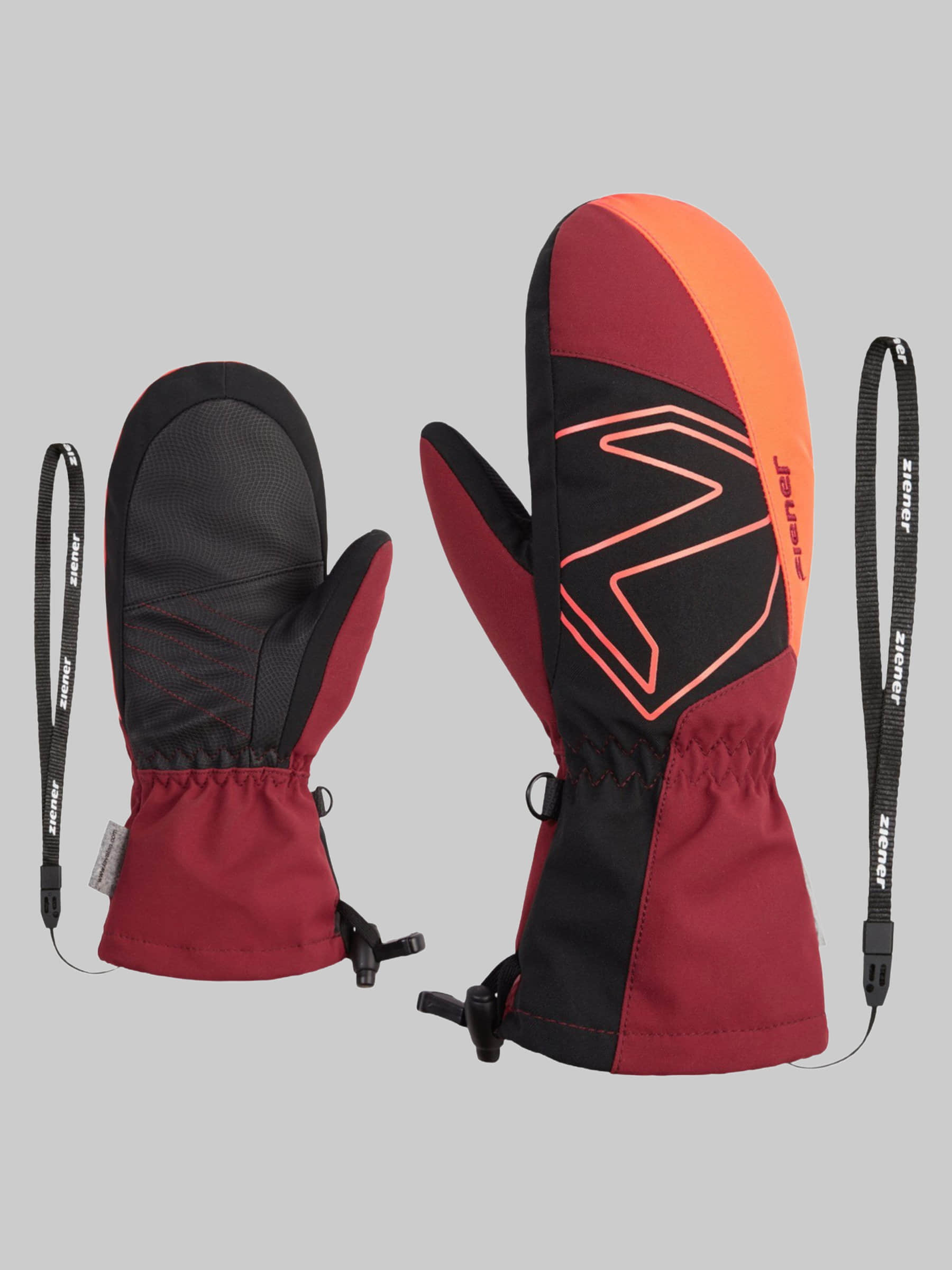 Ziener Fäustlinge LAVALINO AS® AW MITTEN rot Mädchenmode Ziener