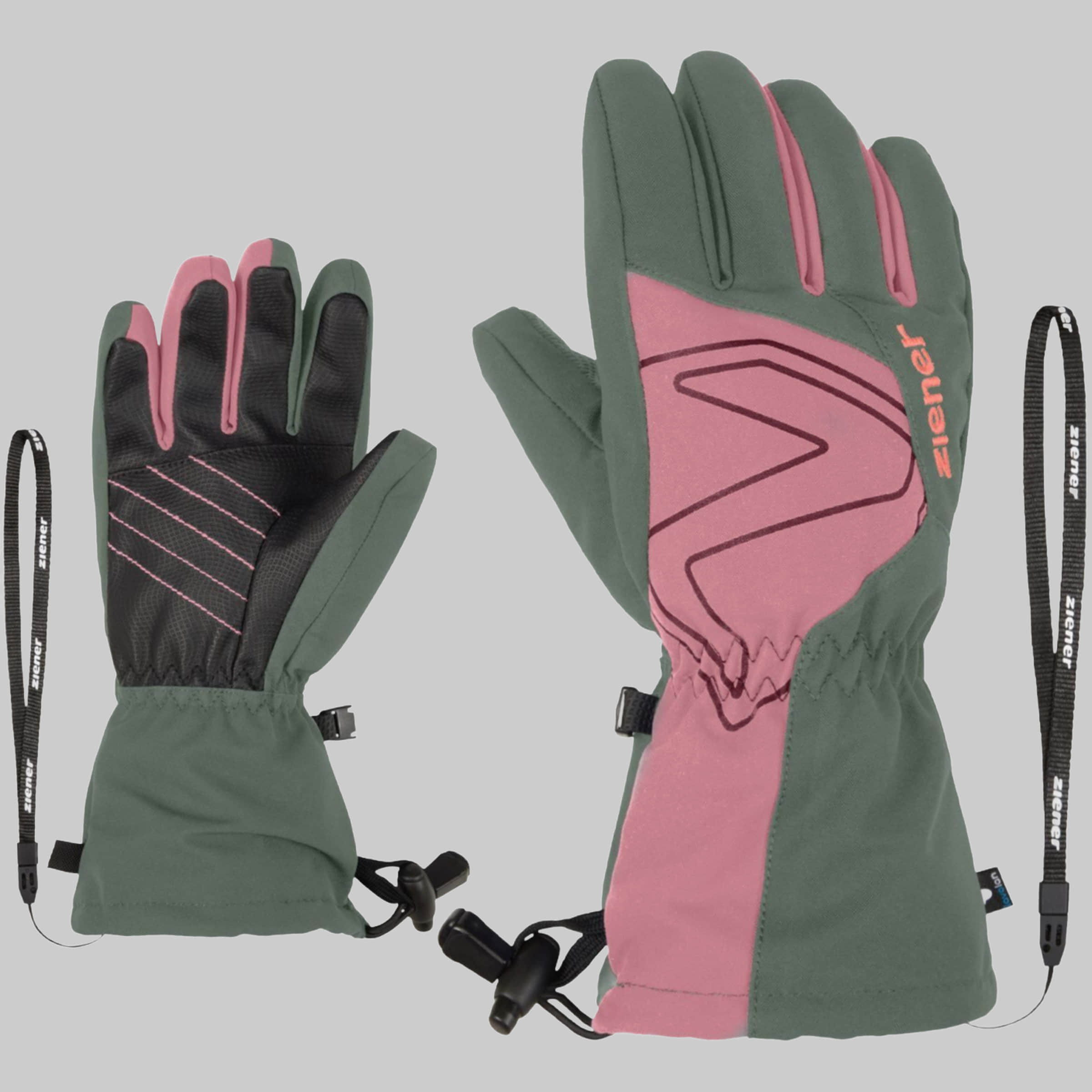 Jungenmode Ziener Ziener Fäustlinge Ziener Junior Laval As Aw Glove Kinder green mud