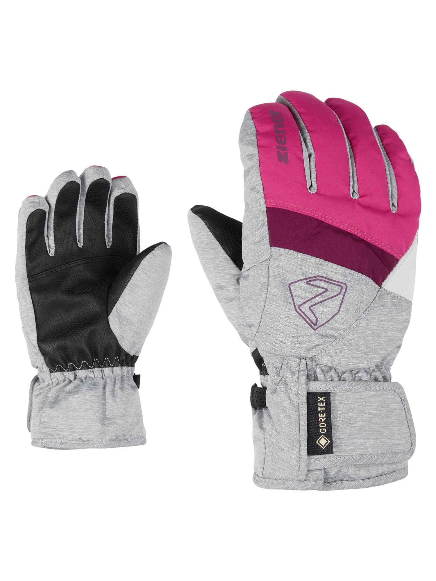 Ziener Mädchenmode Ziener Leif GTX Junior Kinder Ski Handschuhe pink
