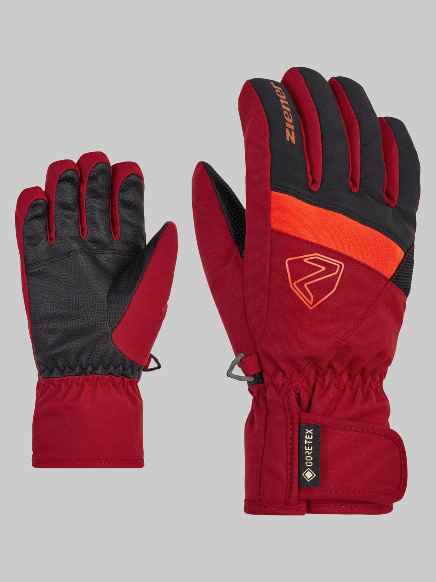 Ziener Ziener Leif GTX Junior Kinder Ski Handschuhe rot Mädchenmode