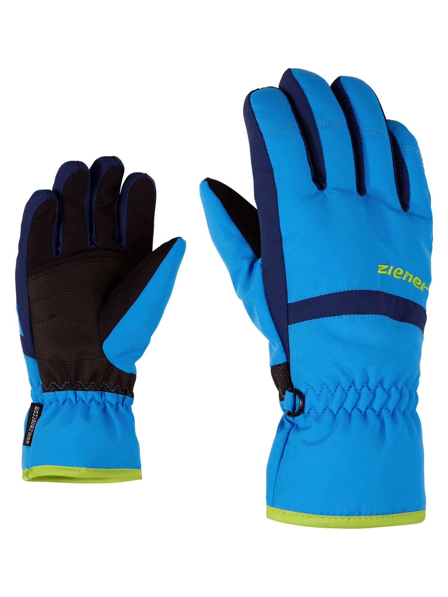 Ziener Mädchenmode Ziener Lejano AS Junior Ski Gloves - Waterproof Kids' Winter Protection blau