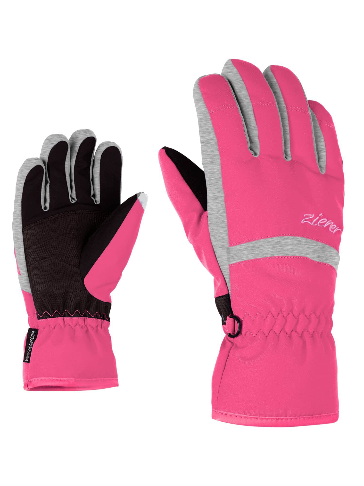 Ziener Lejano AS Junior Ski Gloves - Waterproof Kids' Winter Protection pink Ziener Mädchenmode
