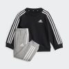 Babymode adidas ESSENTIALS 3-Stripes Kids Jogging Suit - 2-Piece Set Black / Wh