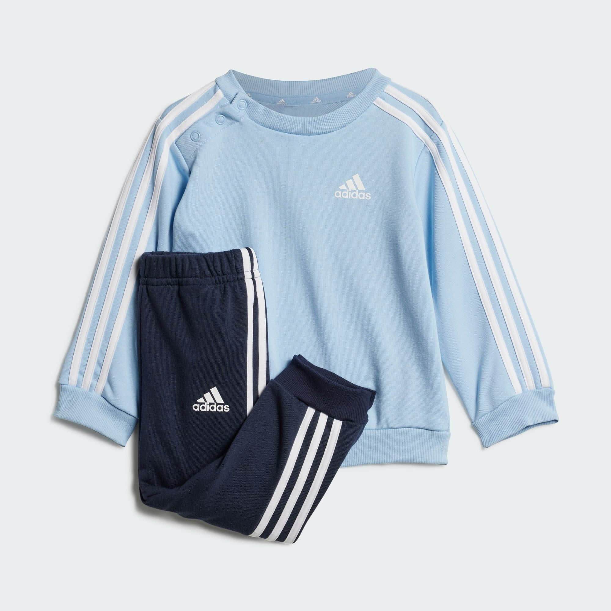Neuheiten adidas ESSENTIALS 3-Stripes Kids Jogging Suit - 2-Piece Set Clear Sky