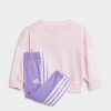 adidas Sportswear 2-Piece Tracksuit Set - 3S FT JOG (Toddler) Clear Pink Babymode