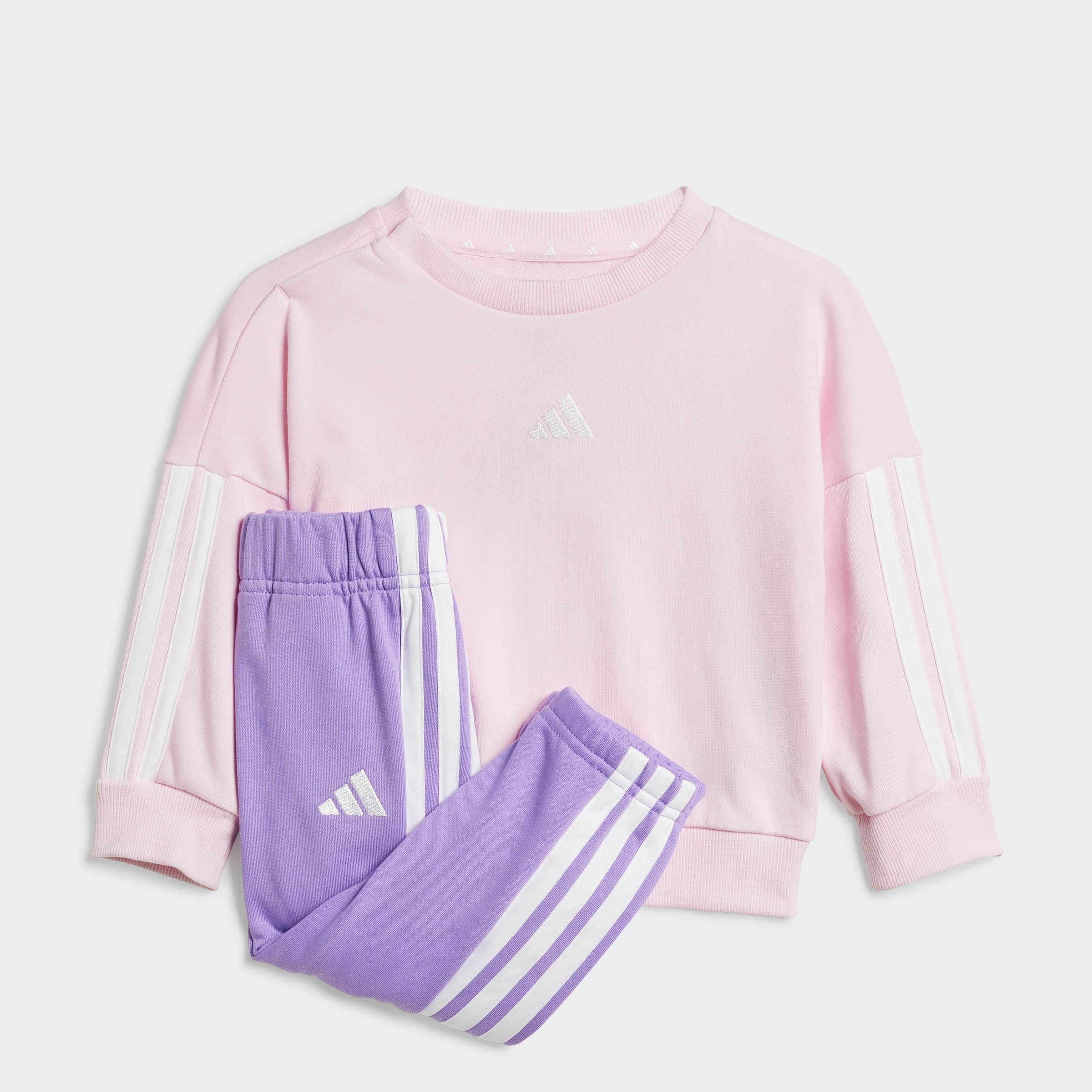 adidas Sportswear 2-Piece Tracksuit Set - 3S FT JOG (Toddler) Clear Pink Babymode