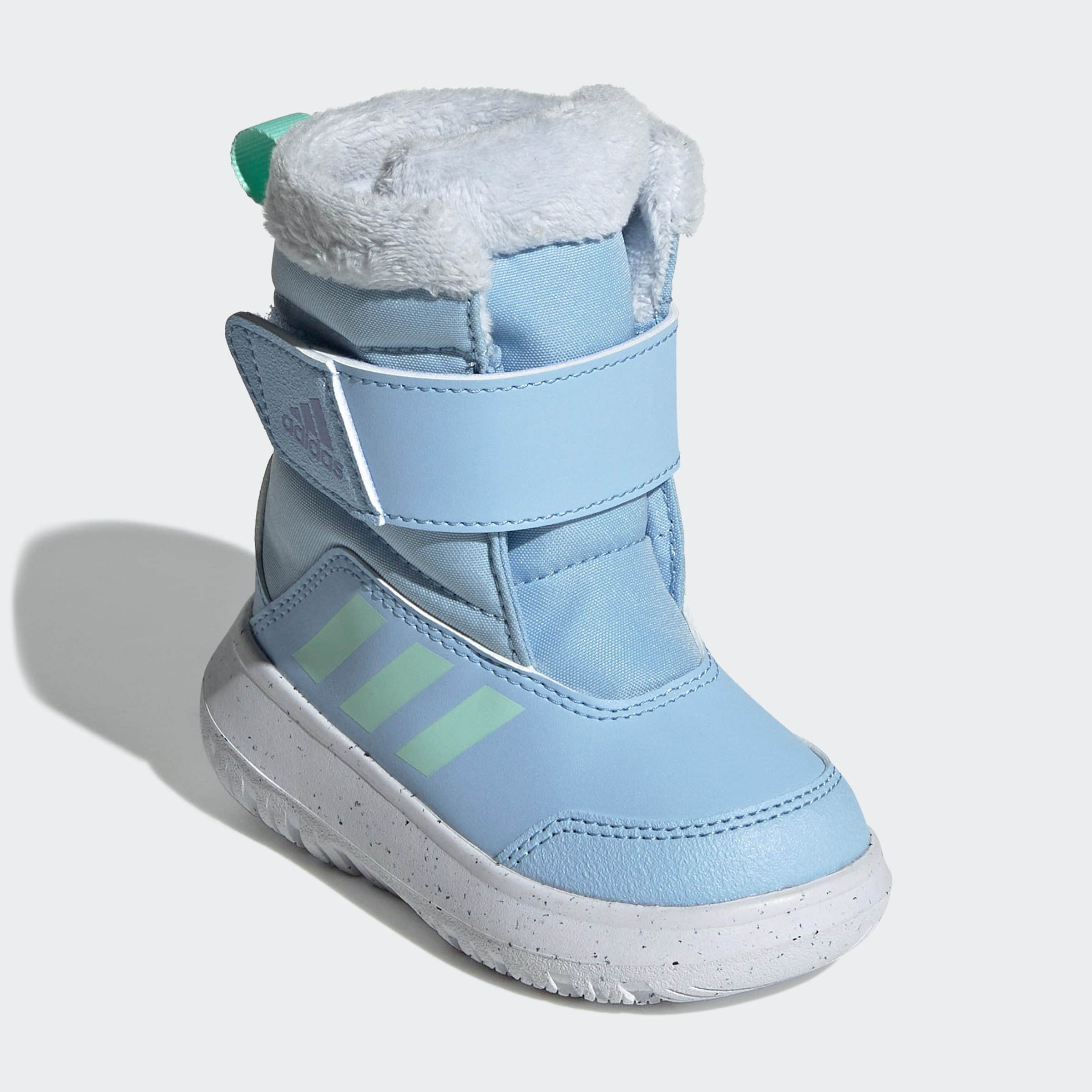 adidas Sportswear WINTERPLAY KIDS Snow Boots - Warm Winter Footwear for Children Glow Blue Babymode