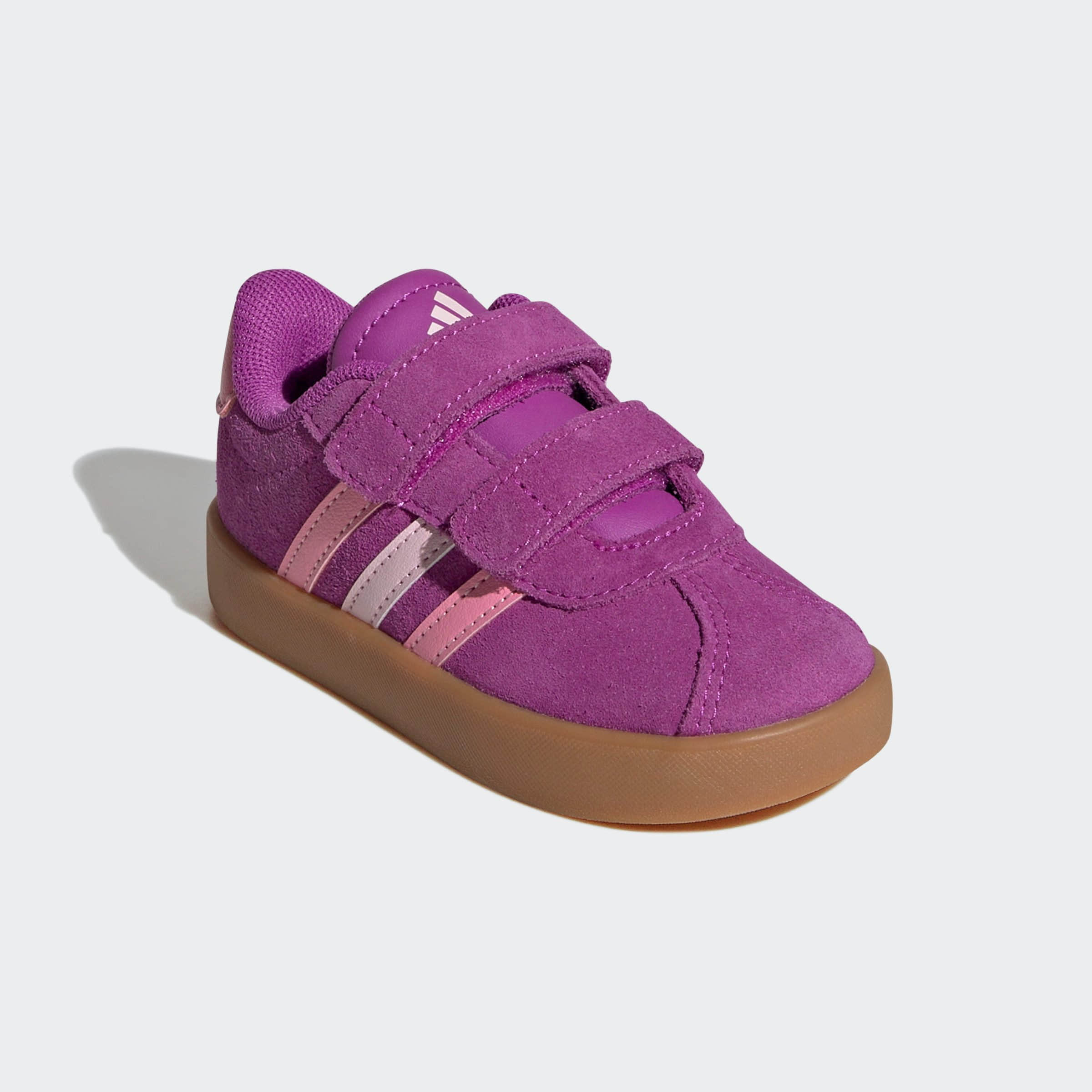 adidas VL Court 3.0 Velcro Shoe for Kids - Inspired by the Classic Samba Flash Pink Babymode