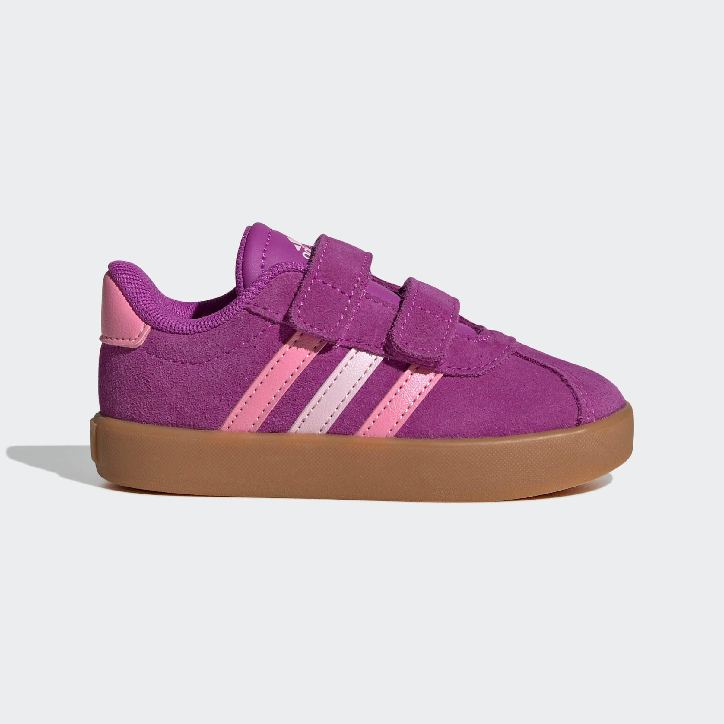adidas VL Court 3.0 Velcro Shoe for Kids - Inspired by the Classic Samba Flash Pink Babymode