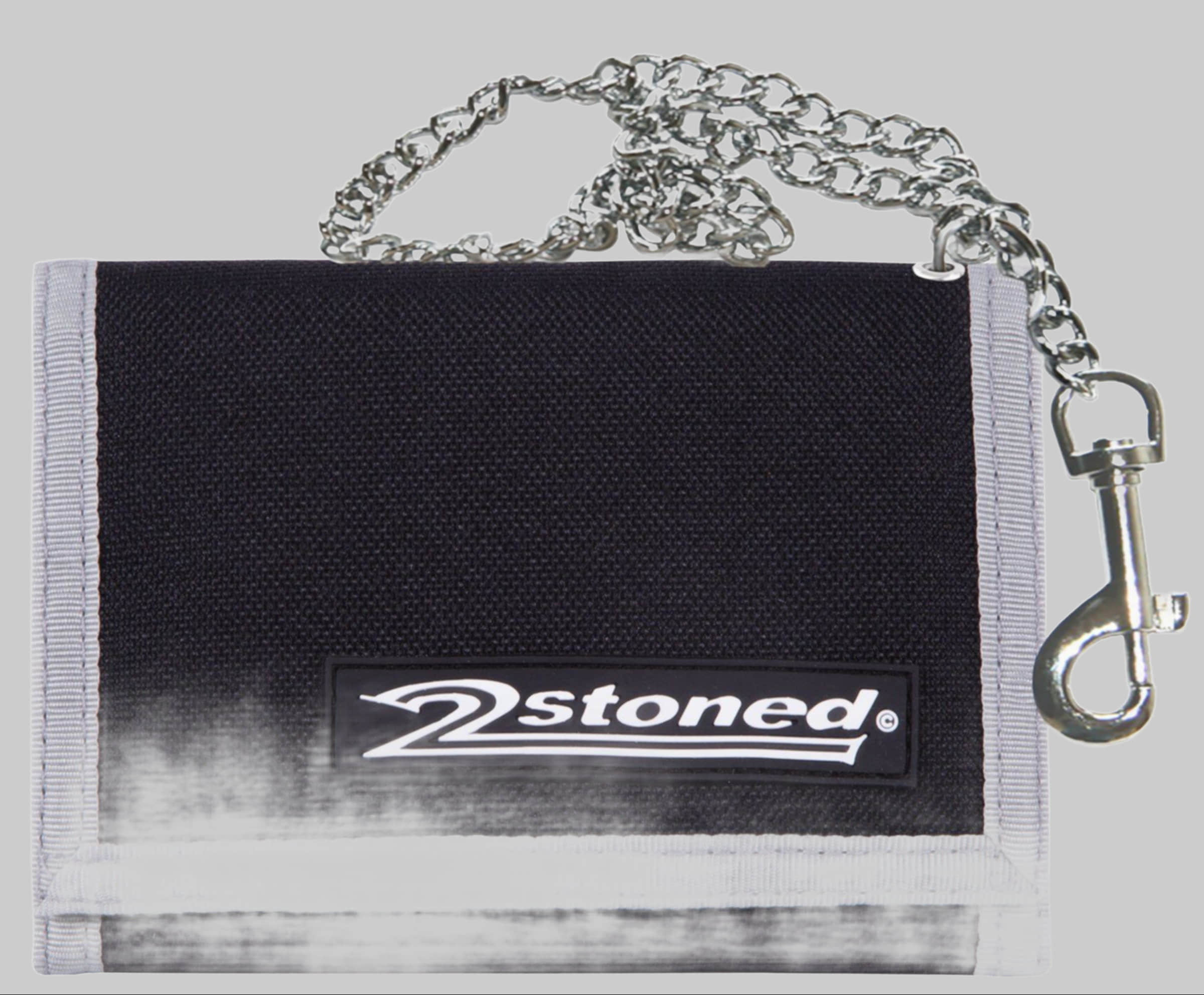 2Stoned Chain Wallet Speed - Chrome Chain & Carabiner Schwarz Mädchenmode 2Stoned