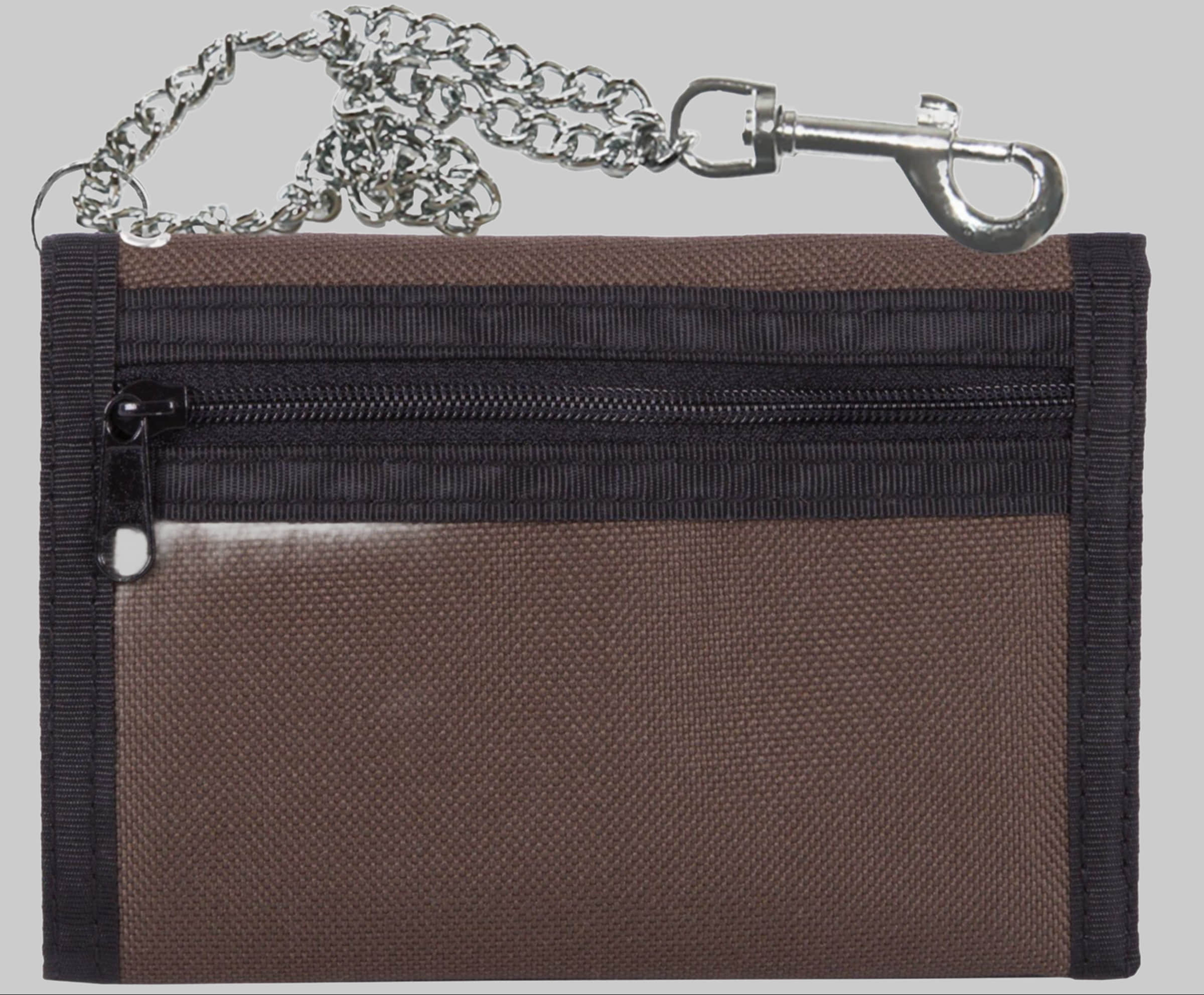 2Stoned 2Stoned Chain Wallet Speed - Chrome Chain & Carabiner Braun Mädchenmode