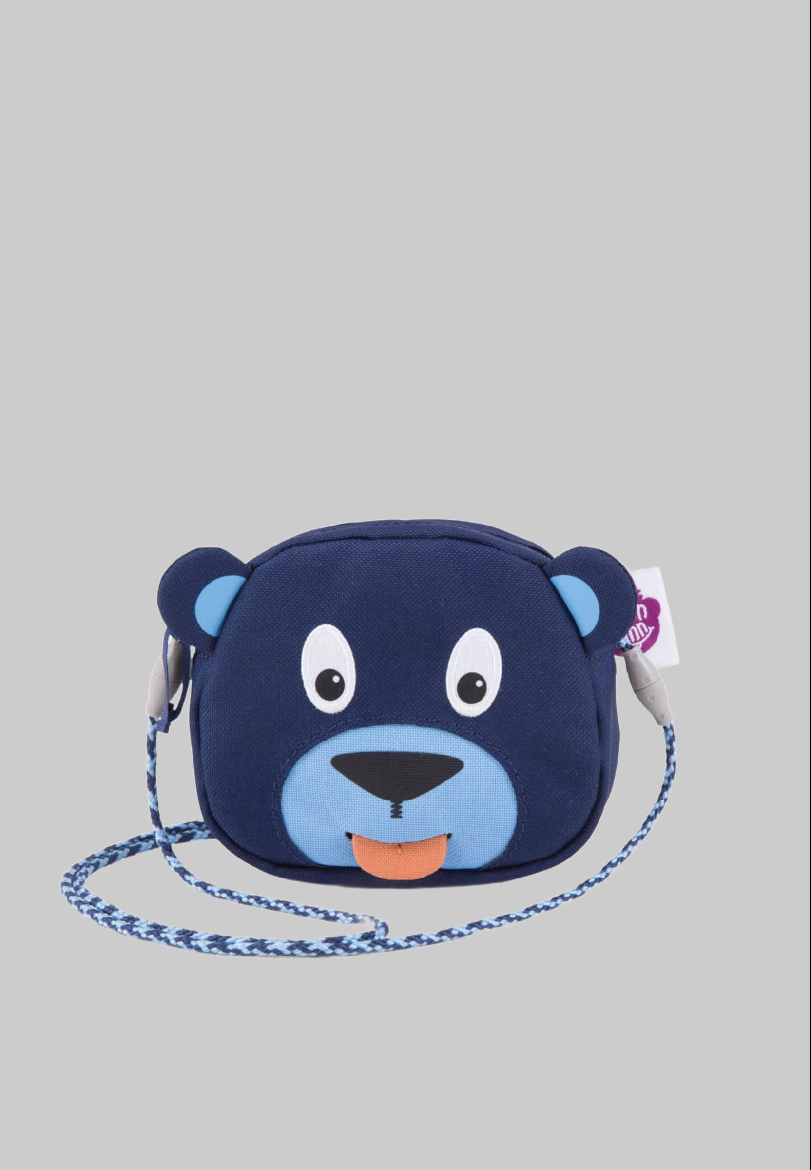 Affenzahn Children's Wallet Neck Pouch - Playful & Secure Bär - Blau Affenzahn Mädchenmode